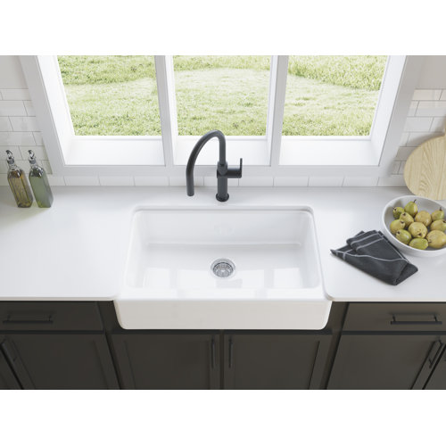 Kohler Dickinson Undermount SingleBowl Farmhouse Kitchen